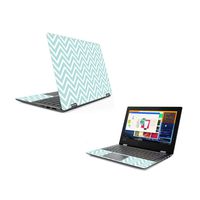 MightySkins Skin Compatible With Lenovo Flex 6 11" (2018) - Aqua Chevron | Protective, Durable, and Unique Vinyl Decal wrap cover | Easy To Apply, Remove, and Change Styles | Made in the USA