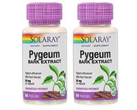 SolaRay Pygeum Bark Extract (Pygeum Africanum) 13% Plant Sterols 50 Milligrams (60 VegCaps) Pack of 2