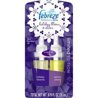 Febreze Noticeables Holiday Blooms & Winter Cheer Dual Scented Oil Refill, .879 Fl Oz