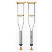 TLANG WALKER Lightweight Aluminum Alloy Underarm Cane Telescopic Height Adjustable Anti-Skid Shock Cane Walking Aid for The Elderly 1 Pair (Size : 110~130cm)