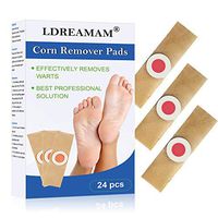 Corn Remover,Foot Corn Remover Pads, Corn Callus Remover Cushions,Corn Plaster with Hole,Corn Remover Pads for Foot Corn Removal Reduces Pain,24 Pads