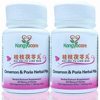 [Kangyacare] Gui Zhi Fu Ling Wan -Cinnamon & Poria Pills -Natural Cycle Relief -Help Menstrual Cramps, Pelvic Cramping, Bloating, Period Pain-Promote Women's Health-100% Natural-126ct/bott (2 bottles)