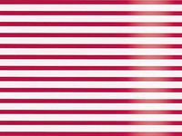 Metallic Christmas Gift Wrap Paper - Red White Stripes - 30 inches x 50 feet