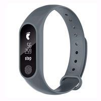 SGYH Sport Pedometer Fitness Tracker with Heart Rate Sleep Monitoring BT4.0 Smart Watch Bracelet for Women Men Compatible with Android and iOS (Gray)