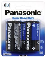 Panasonic Battery Super Heavy Duty D 2-Count (Pack of 12)