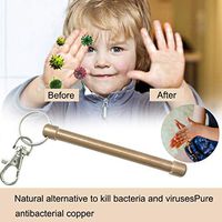 DAmeng Pure Copper Soap Roller | Wash Hand - the all natural way | A Better Way To Have Cleaner Hands Wherever You Go! - No Soap, No Water, No Problem (Gold)