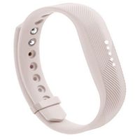 Silicone Replacement Band for Fitbit Flex 2 with Stainless Steel Buckle and Fastener Sports Fitness Wristband Bracelet Strap for Fitbit Flex 2 (Pink, Large)
