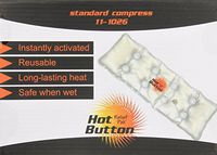 Relief Pak Hot Button Instant Reusable Hot Compress, Standard