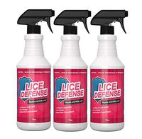 Lice Defense Repellent Spray Treatment_Kill and Repel Carpets Bedding School Backpacks 3 Pack