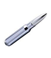 VMS Racing 50 Cal Caliber CHROME SILVER TIP BULLET ANTENNA in Heavy Gauge CNC Machined Billet Aluminum Short Compatible with Toyota Tacoma 95-19 1995-2019