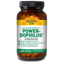 COUNTRY LIFE VITAMINS POWER-DOPHILUS,MILK FREE, 200 VCAP