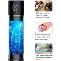 Men Electric Handheld Pênīs Pump 360 Rotating Electronic Massager Mens Best Choice for Erectile Dysfunction & Extender to More Satisfied Size and Time When
