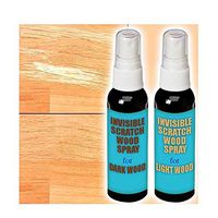 Hopeg Invisible Scratch Wood Spray Remover Repair Paint for Wooden Table Floor, Instant Fix Wooden Table Bed Home Furniture Touch Up Repair 2pc Set Dark/Light Wood