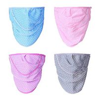 RMISODO 4 Pieces Sun UV Protection Mask Breathable Women Face Mask Cover Scarf Shield Neck Gaiter for Outdoor Running Drive Golf