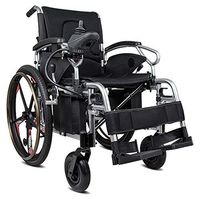 FC-LY Lightweight Dual Function Foldable Power Wheelchair (Li-Ion Battery), Drive with Electric Power Or Use As Manual Wheelchair (46Cm)