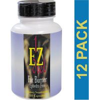 Fat Burner, 1-EZ Diet, Maximum International, 60 Capsules, Ephedra Free, 12 Bottles