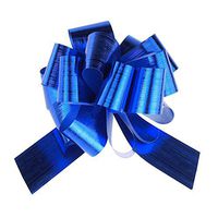 Metallic Pull Bows for Gift-Wrapping, 2-Piece (Large, Royal Blue)