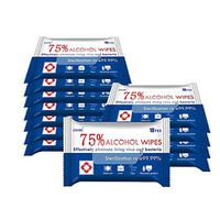 Disinfectant Cotton Slices, 10 Packs,100Wipes Sterile Alcohol Prep Pads Gauze Pads Individually Wrapped Swap Pad Wet Wipe for Outdoor Skin Cleaning Care