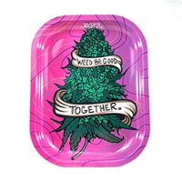 Smoke Arsenal Premium Rolling Tray"Weed Be Good" 5.5" x 7"