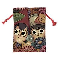 KEITH WRIGHT Floral-Over-The Garden-Wall Wrap Bags Xmas Santa Claus Present Drawstring Bag Holiday Decorations Ornaments