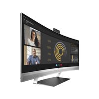 HP 34f 34" WQHD Curved Screen LED LCD Monitor - 16:9 - Black/Silver