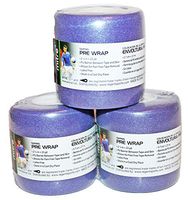 3 PK Rolls PreWrap Pre-Wrap Athletic Sport Tape Taping Hair Tie 23 yds Each (Purple)