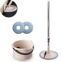 SRFDD 360 Spin Mop Bucket - Microfiber,Hand Wash Free,No Dead Ends Tray 90 Folding with 2 Microfiber Mop Pads,for Hardwood, Laminate and Tile Flooring