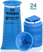 MP Mozzpak Vomit Bags – 24 Count – 1000ml Emesis Bags – Leak Resistant, Medical Grade, Portable, Disposable Barf Bags, Puke Nausea Bags for Travel Motion Sickness, Car & Aircraft, Kids, Taxi Drivers