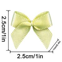 20 Color Pre-Tied LightGreen Satin Gift Bows (Pack of 50)