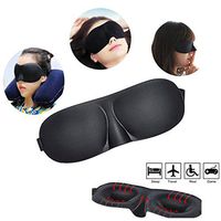 3D Adjustable Eye Sleep Mask Shade Cover Rest Travel Relax Sleeping Eye Mask Blindfold Black