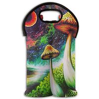 GUHurieir Mushroom Novelty Colorful Eye Attract Wine Bottle Bags Party Gift Wedding Bags