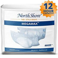 NorthShore MegaMax Tab-Style Briefs, Medium, Case/40 (4/10s)