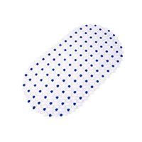Maserfaliw Bath Mat PVC Anti-Slip Mat Foot Shower Bath Tub Clear Bubble Mat Floor Mat Rug Dark Blue