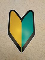 Reflective JDM Soshinoya Wakaba Leaf Magnet