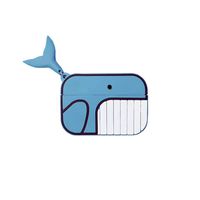 Cute Cover for Airpods Pro Case MEIQING Cartoon Whale Case Shockproof Cover for Airpods Pro Charging Case Earphones Accessorie Great Gift (Blue)