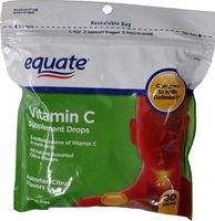 Equate Vitamin C Supplement Drops 80ct, Compare to Halls Defense