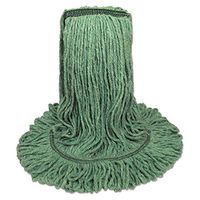O'Dell Mop Head, Premium Standard Head, Cotton/Rayon Fiber, Medium, Green, New