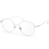 Livho Blue Light Blocking Glasses Anti Glare UV Filter Retro Round Ultra Lightweight Computer Gaming Glasses (Silver Frame)