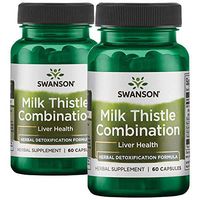 Swanson Milk Thistle Combination 120 Capsules 2 Bottles