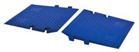 Cross-Guard CPRP-1X125-BLU Polyurethane ADA Compliant Ramp for Linebacker GP 1 Channel Heavy Duty Cable Protectors, Blue , 36" Length, 21.88" Width, 2" Height (Pair)