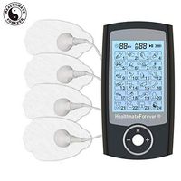 24 Modes Best Muscle Stimulator tens EMS nmes Unit Machines Electric Electronic Pulse Massagers for Back Neck Shoulder Knee Legs Body Pain tmj Replacement Pads HealthmateForever PRO24AB