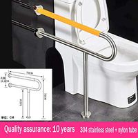 Grab bar, Grab Bars for Bathroom, Safety Grab Bars for Bathroom, Stainless Steel, Handicap Grab Bars Around Toilet, Non-Slip, Handicap Grab Bars Shower, Pregnant Woman, Inconvenient Person-B