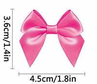 Pre-Tied Satin Gift Bows Deeppink (Pack of 50)