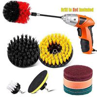 FIMEI Drill Brush Set with Extension Attachment 11 Piece, All Purpose Power Scrubber Brush Cleaning Kit for Bathroom Surfaces, Grout, Tub, Shower, Tile, Corners, Window, Floor, Car