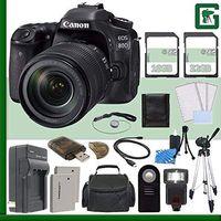 Canon EOS 80D DSLR Camera with 18-135mm Lens Green's Camera Bundle 7