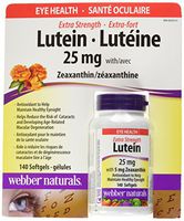 Webber naturals Lutein 25 miligram 140 softgels