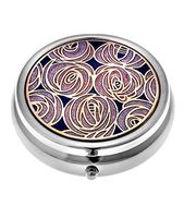 Pill Box (Large Size) in a Mackintosh Rose Teardrop in Lavender Design