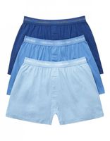 Calvin Klein Men's Cotton Classics Multipack Knit Boxers, Blue Assorted, Medium