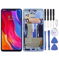 JUNXI Phone case Phone Cover LCD Screen and Digitizer Full Assembly with Frame for Xiaomi Mi 8 SE (Blue) (Color : Red)