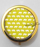 BlackKey White Elephant 3-Compartment Decorative Pocket Gift Box Case Organizer for Pill, Color 2 -2247